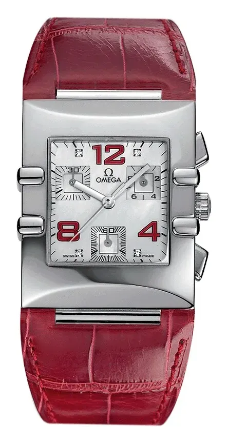 Omega Constellation Quadra Quartz 28 Chronograph 1841.73.31, reference 1841.73.31, white dial, stainless steel case