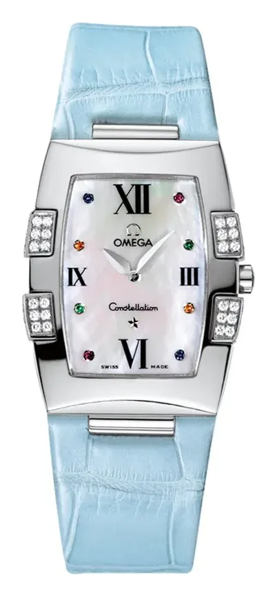 Omega Constellation Quadrella Quartz 25 1886.79.33, reference 1886.79.33, white dial, stainless steel case