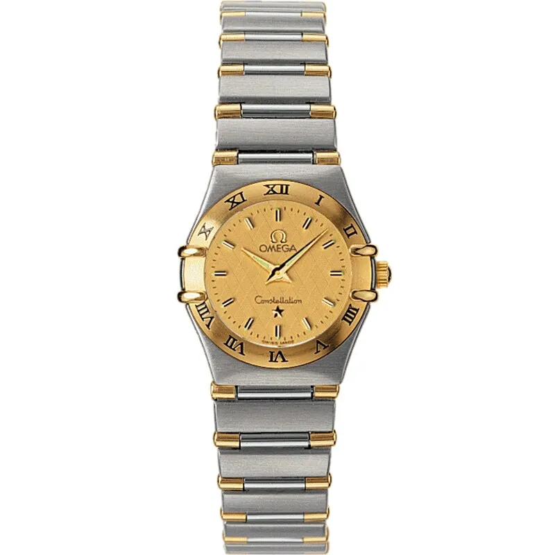 Omega Constellation Quartz 22.5 1362.10.00, reference 1362.10.00, yellow dial, stainless steel and yellow gold case