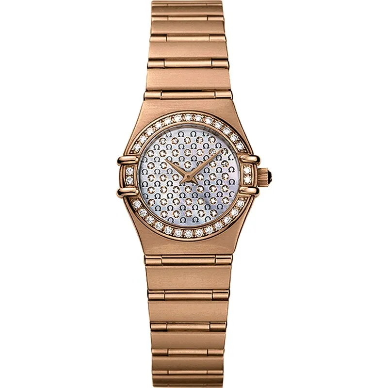 Omega Constellation Quartz 22.5 '95 1156.77.00, reference 1156.77.00, white dial, rose gold case