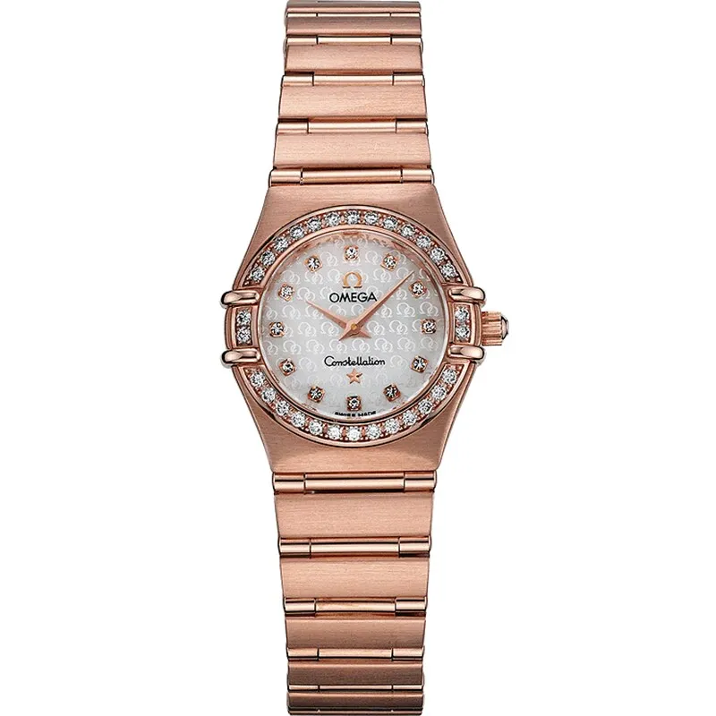 Omega Constellation Quartz 22.5 '95 1160.75.00, reference 1160.75.00, white dial, rose gold case