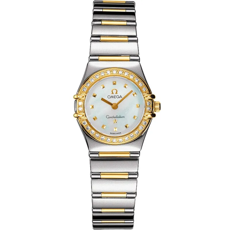 Omega Constellation Quartz 22.5 My Choice 1365.71.00, reference 1365.71.00, white dial, stainless steel and yellow gold case