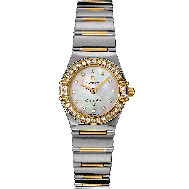 Omega Constellation Quartz 22.5 My Choice 1365.75.00, reference 1365.75.00, white dial, stainless steel and yellow gold case