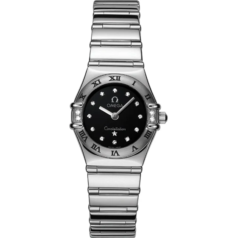 Omega Constellation Quartz 22.5 My Choice 1566.56.00, reference 1566.56.00, black dial, stainless steel case