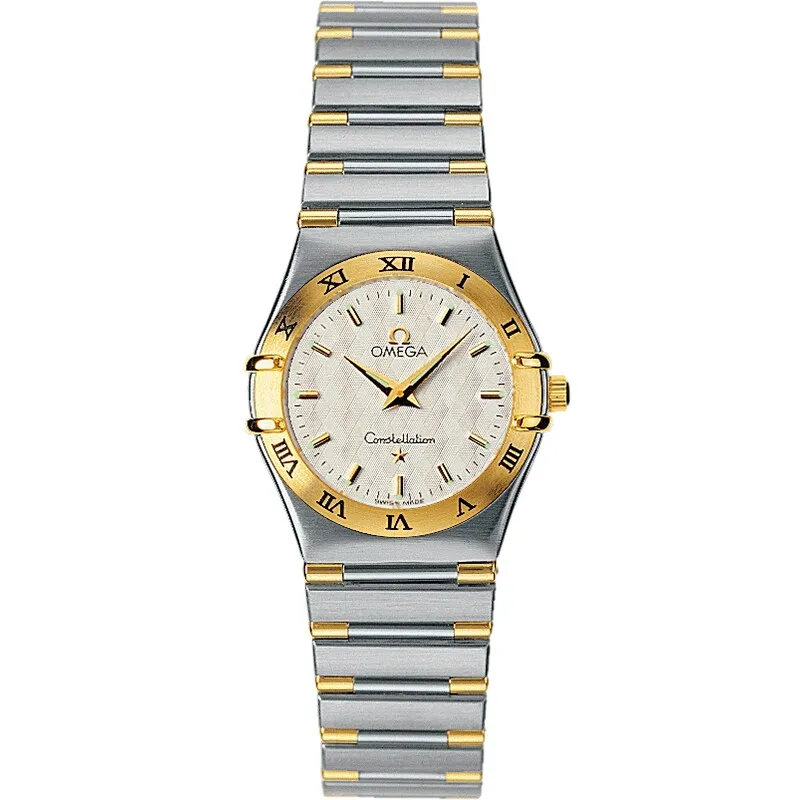 Omega Constellation Quartz 25.5 1372.30.00, reference 1372.30.00, silver dial, stainless steel and yellow gold case