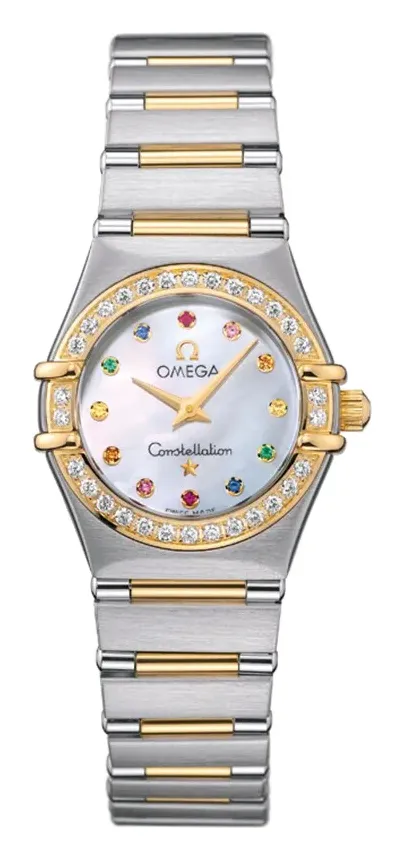 Omega Constellation Quartz 25.5 '95 1367.79.00, reference 1367.79.00, white dial, stainless steel and yellow gold case
