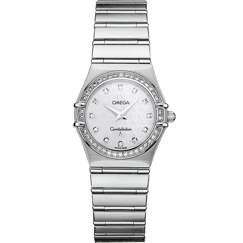 Omega Constellation Quartz 25.5 '95 1458.75.00, reference 1458.75.00, white dial, stainless steel case