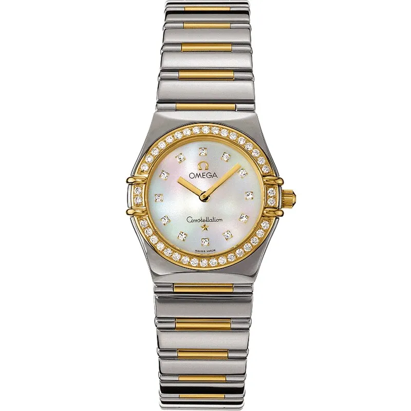Omega Constellation Quartz 25.5 My Choice 1376.75.00, reference 1376.75.00, white dial, stainless steel and yellow gold case