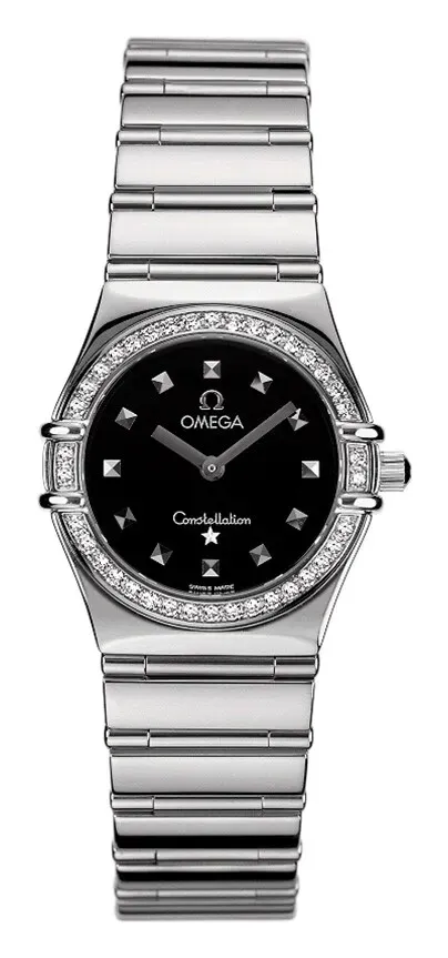 Omega Constellation Quartz 25.5 My Choice 1475.51.00, reference 1475.51.00, black dial, stainless steel case