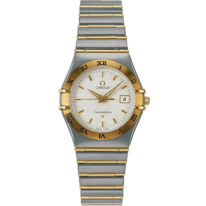 Omega Constellation Quartz 27.5 1282.30.00, reference 1282.30.00, silver dial, stainless steel and yellow gold case