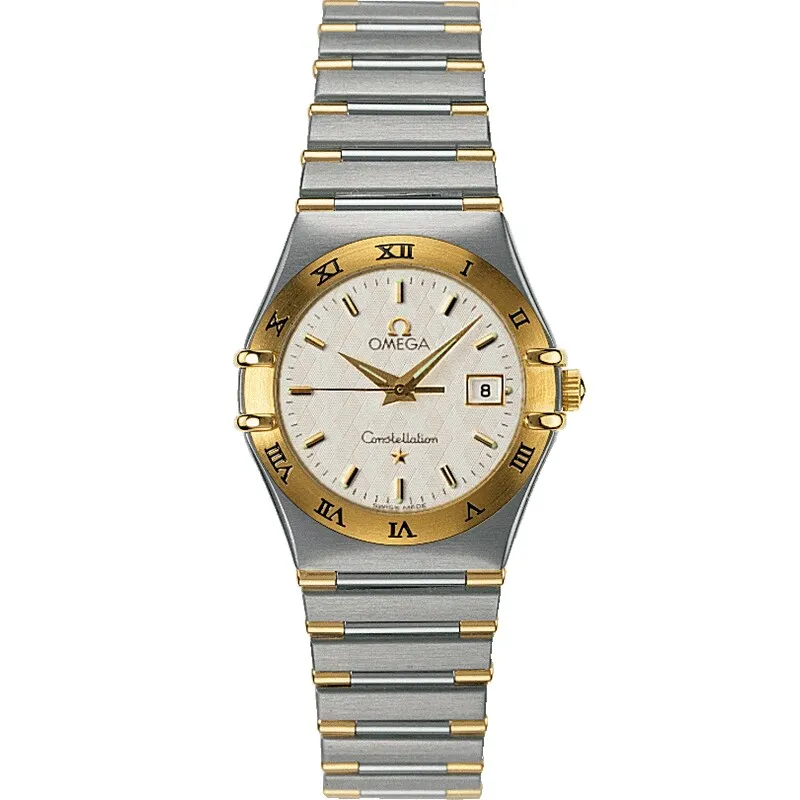 Omega Constellation Quartz 27.5 1382.30.00, reference 1382.30.00, silver dial, stainless steel and yellow gold case