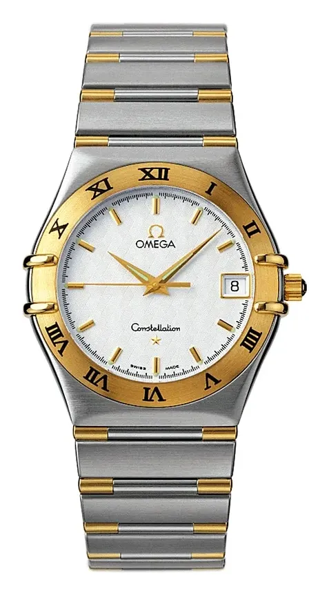 Omega Constellation Quartz 33.5 1312.30.00, reference 1312.30.00, silver dial, stainless steel and yellow gold case