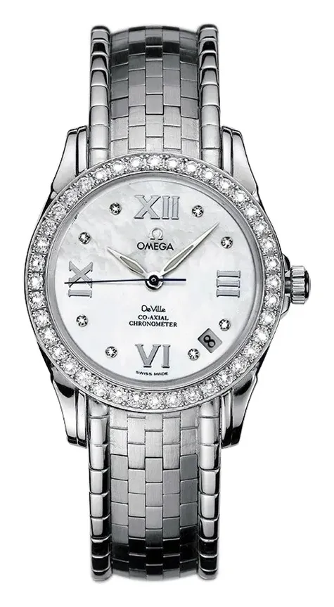 Omega De Ville Co-Axial 32.5, reference 4586.75.00, white dial, stainless steel case