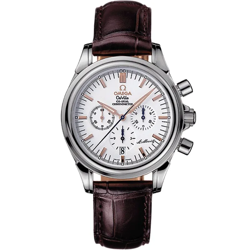 Omega De Ville Co-Axial 35 Chronograph 4873.20.32, reference 4873.20.32, white dial, stainless steel case