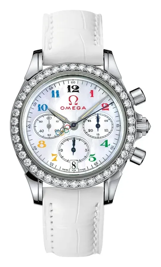 Omega De Ville Co-Axial 35 Chronograph 4876.70.36, reference 4876.70.36, white dial, stainless steel case