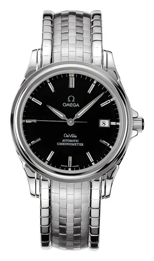 Omega De Ville Co-Axial 37.5 4531.50.00, reference 4531.50.00, black dial, stainless steel case