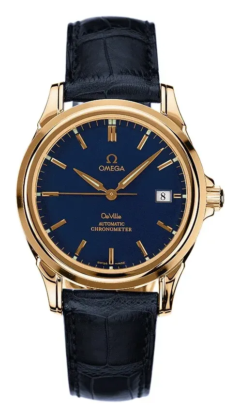 Omega De Ville Co-Axial 37.5 4631.80.33, reference 4631.80.33, blue dial, yellow gold case