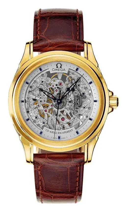 Omega De Ville Co-Axial 37.5 5912.30.22, reference 5912.30.22, silver dial, yellow gold case