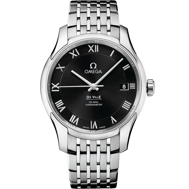 Omega De Ville Co-Axial 41 431.10.41.21, reference 431.10.41.21.01.001, black dial, stainless steel case