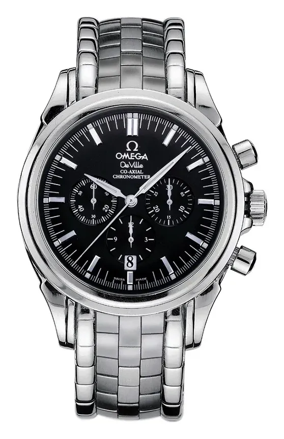 Omega De Ville Co-Axial 41 Chronograph 4541.50.00, reference 4541.50.00, black dial, stainless steel case