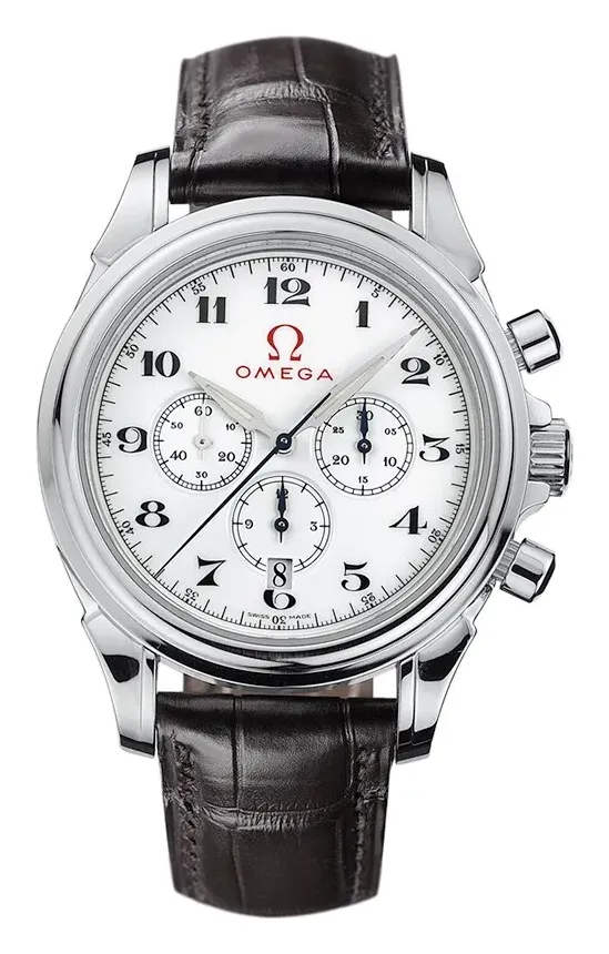 Omega De Ville Co-Axial 41 Chronograph 4841.20.32, reference 4841.20.32, white dial, stainless steel case