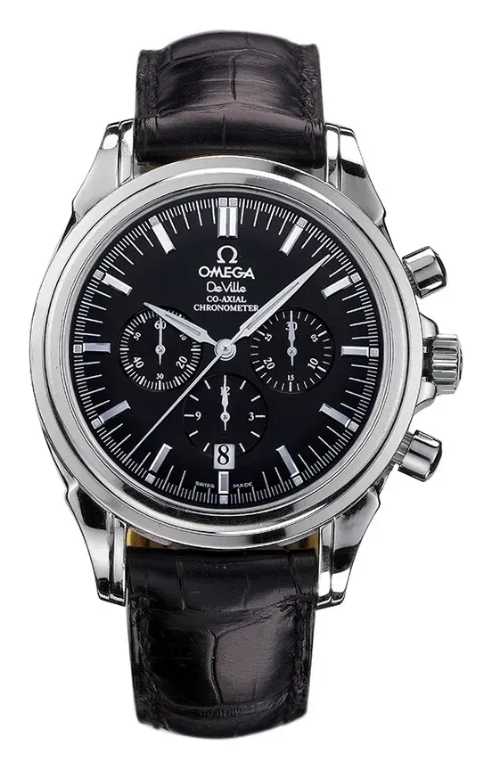 Omega De Ville Co-Axial 41 Chronograph 4841.50.31, reference 4841.50.31, black dial, stainless steel case