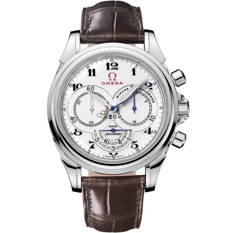 Omega De Ville Co-Axial 41 Chronoscope 422.13.41.50, reference 422.13.41.50.04.001, white dial, stainless steel case