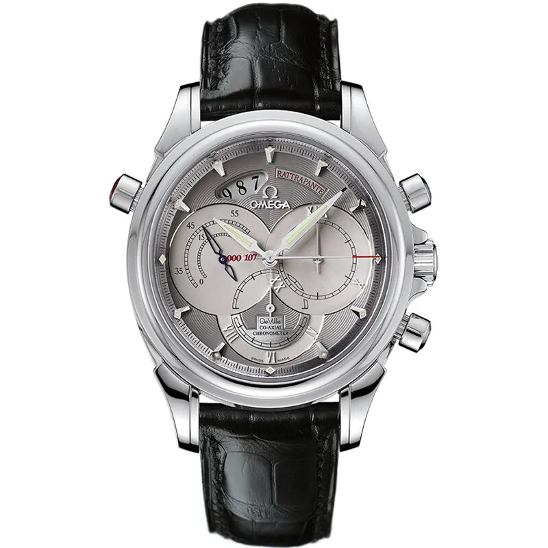 Omega De Ville Co-Axial 41 Chronoscope Rattrapante 4647.40.31, reference 4647.40.31, grey dial, platinum case