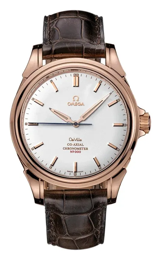 Omega De Ville Co-Axial 44 4658.30.32, reference 4658.30.32, white dial, rose gold case