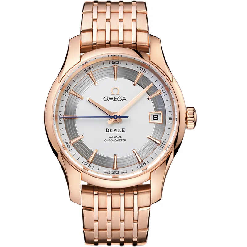 Omega De Ville Hour Vision Co-Axial 431.60.41.21, reference 431.60.41.21.02.001, silver dial, rose gold case