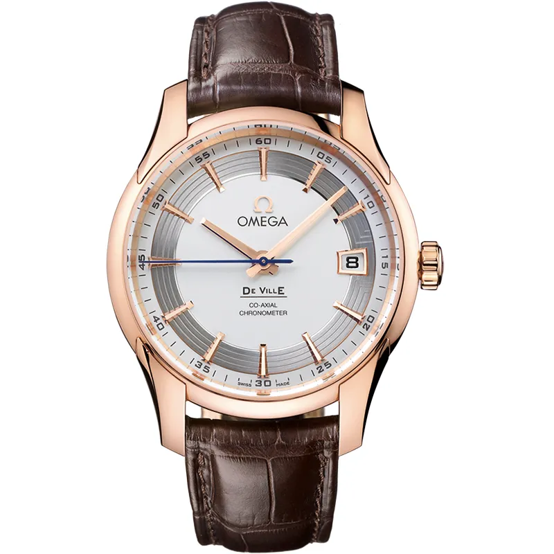 Omega De Ville Hour Vision Co-Axial 431.63.41.21, reference 431.63.41.21.02.001, silver dial, rose gold case