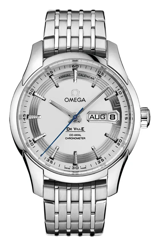 Omega De Ville Hour Vision Co-Axial Annual Calendar 431.30.41.22, reference 431.30.41.22.02.001, silver dial, stainless steel case
