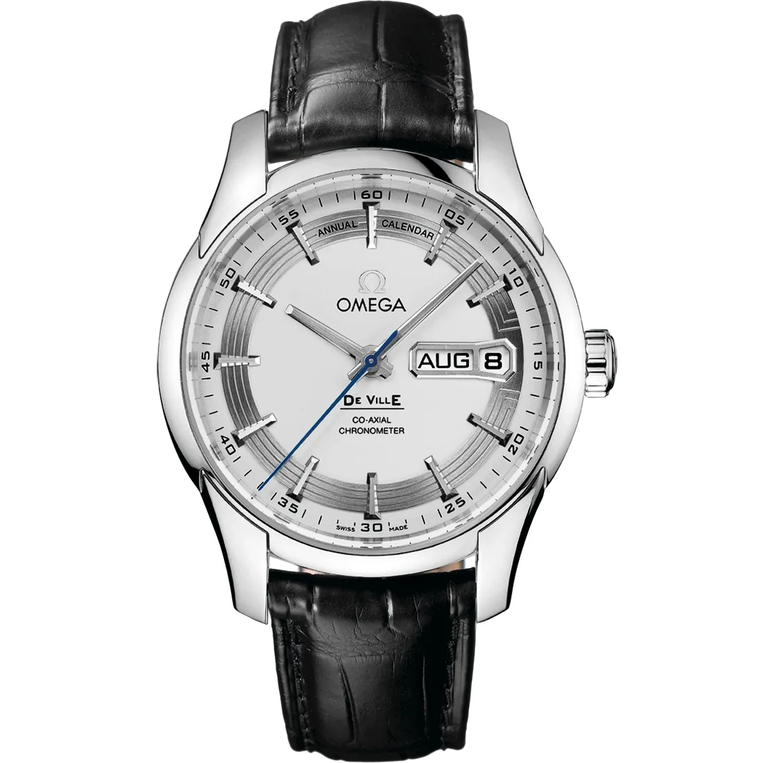 Omega De Ville Hour Vision Co-Axial Annual Calendar 431.33.41.22, reference 431.33.41.22.02.001, silver dial, stainless steel case