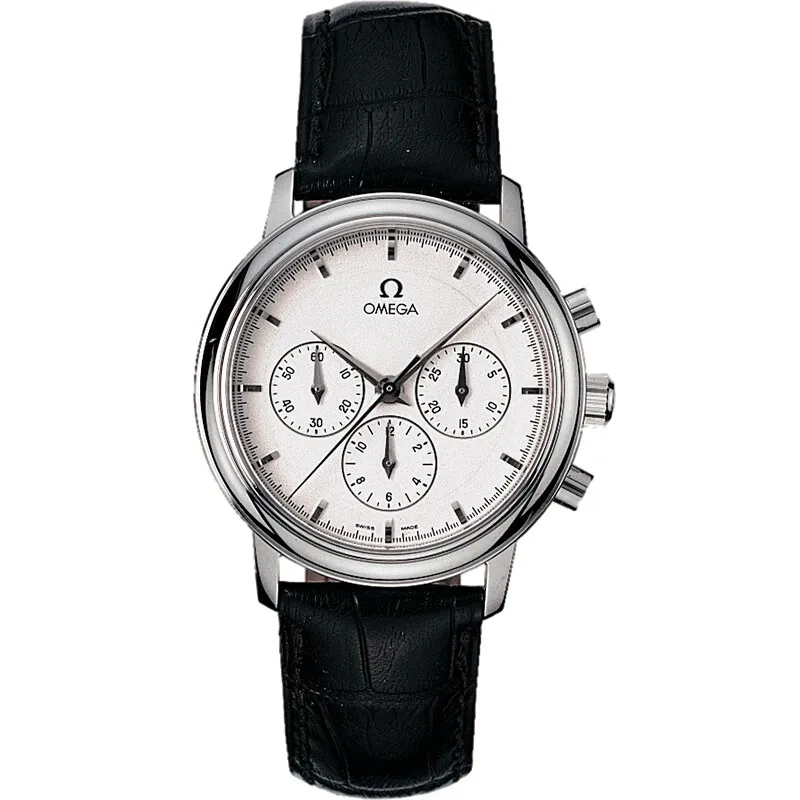 Omega De Ville Prestige Chronograph, reference 4840.21.00, white dial, stainless steel case
