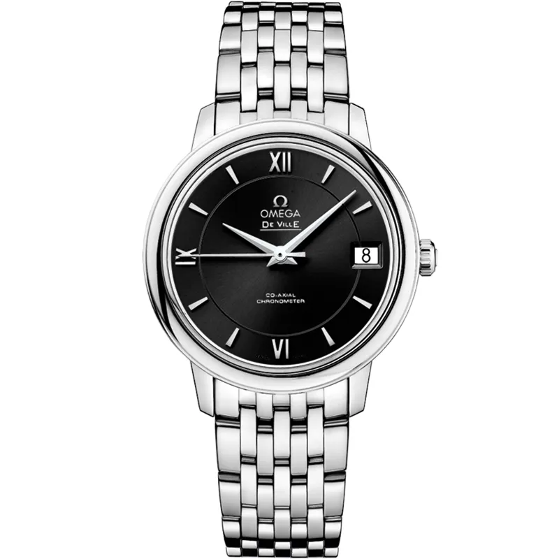 Omega De Ville Prestige Co-Axial 32.7 424.10.33.20, reference 424.10.33.20.01.001, black dial, stainless steel case
