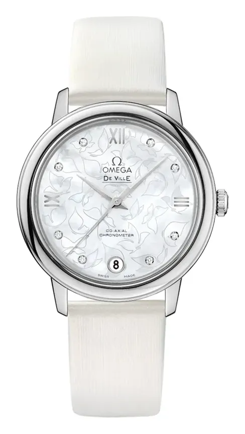 Omega De Ville Prestige Co-Axial 32.7 424.12.33.20, reference 424.12.33.20.55.001, white dial, stainless steel case