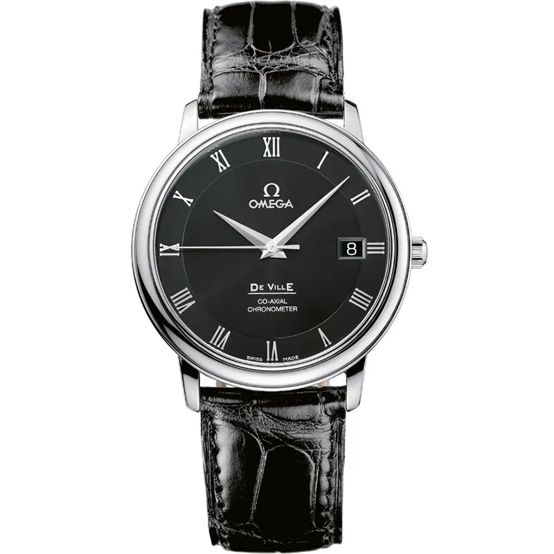 Omega De Ville Prestige Co-Axial 36.5 4875.50.01, reference 4875.50.01, black dial, stainless steel case