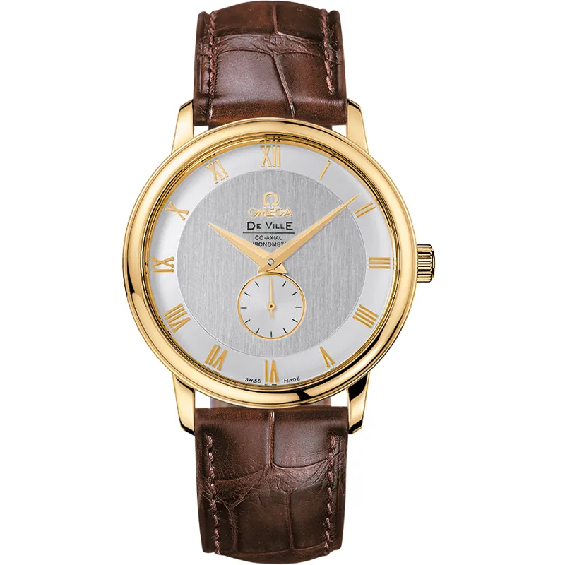 Omega De Ville Prestige Co-Axial 39 Small Seconds 4613.30.02, reference 4613.30.02, grey dial, yellow gold case