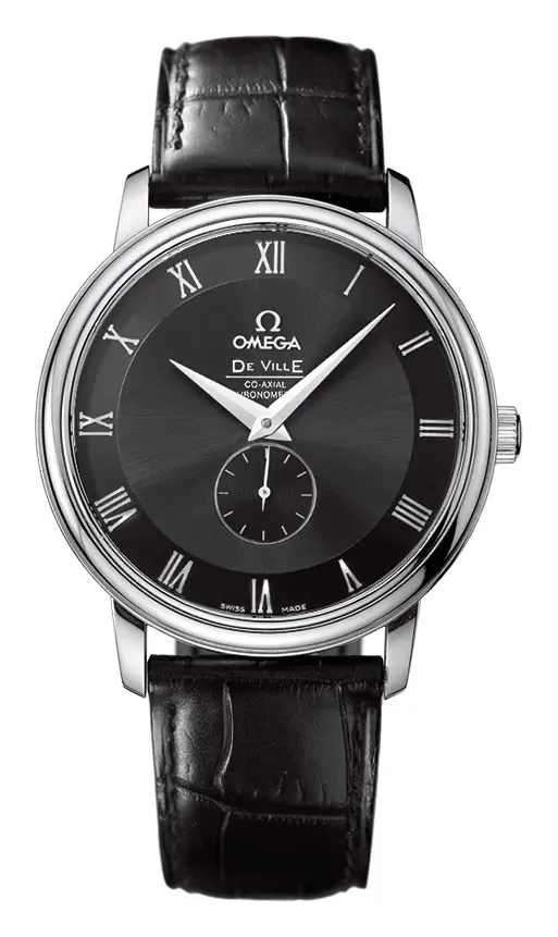 Omega De Ville Prestige Co-Axial 39 Small Seconds 4813.50.01, reference 4813.50.01, black dial, stainless steel case