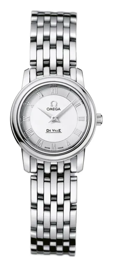 Omega De Ville Prestige Quartz 22 4570.33.00, reference 4570.33.00, silver dial, stainless steel case