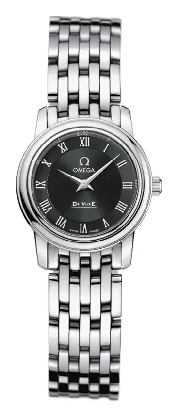 Omega De Ville Prestige Quartz 22 4570.52.00, reference 4570.52.00, black dial, stainless steel case