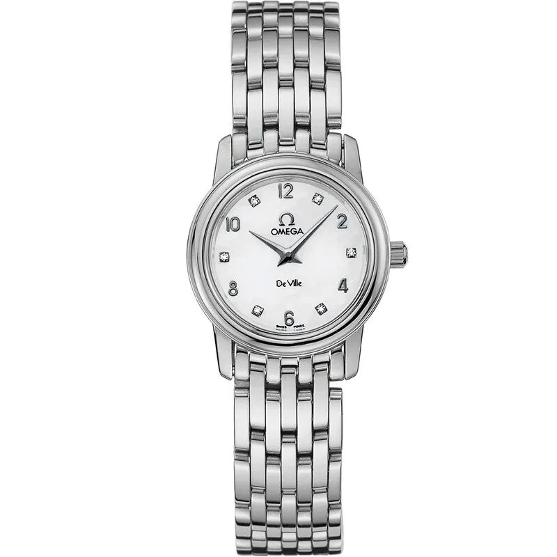 Omega De Ville Prestige Quartz 22 4570.75.00, reference 4570.75.00, white dial, stainless steel case