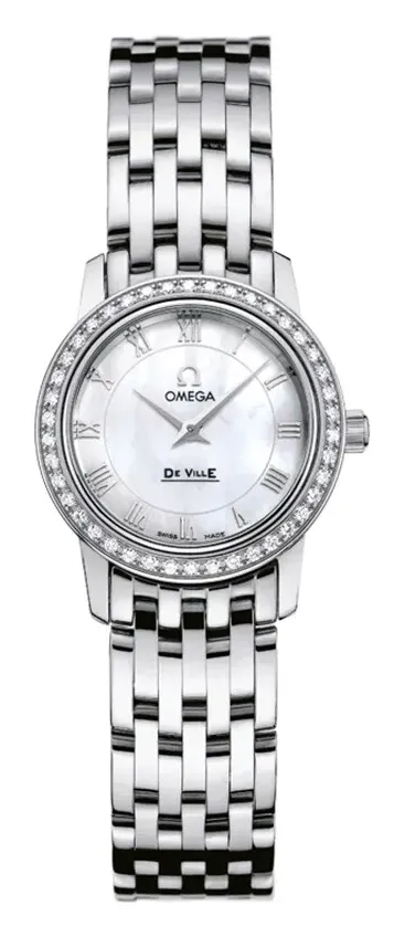Omega De Ville Prestige Quartz 22 4575.71.00, reference 4575.71.00, white dial, stainless steel case