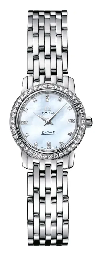 Omega De Ville Prestige Quartz 22 4575.75.00, reference 4575.75.00, white dial, stainless steel case