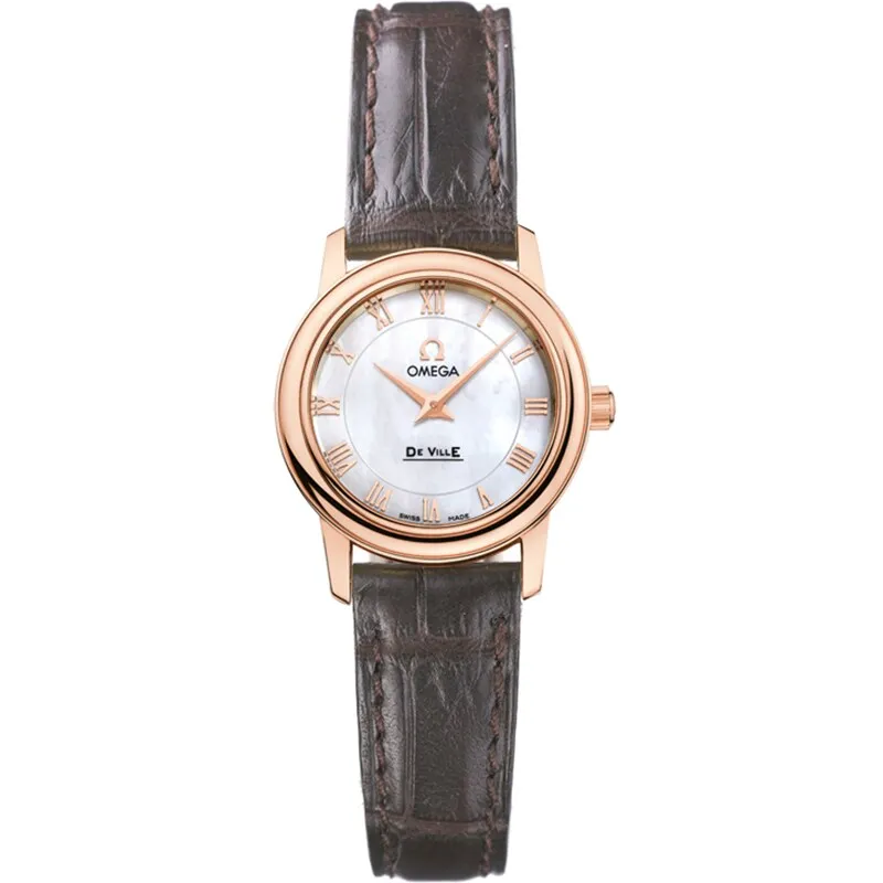 Omega De Ville Prestige Quartz 22 4693.71.02, reference 4693.71.02, white dial, rose gold case