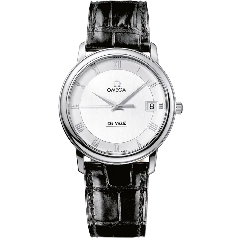 Omega De Ville Prestige Quartz 34.4 4810.33.01, reference 4810.33.01, silver dial, stainless steel case