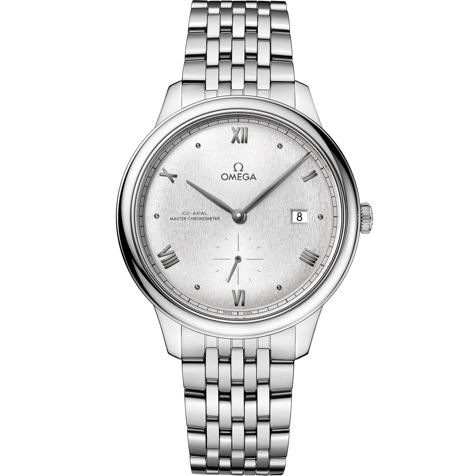 Omega De Ville Small Seconds Master Chronometer 434.10.41.20, reference 434.10.41.20.02.001, silver dial, stainless steel case