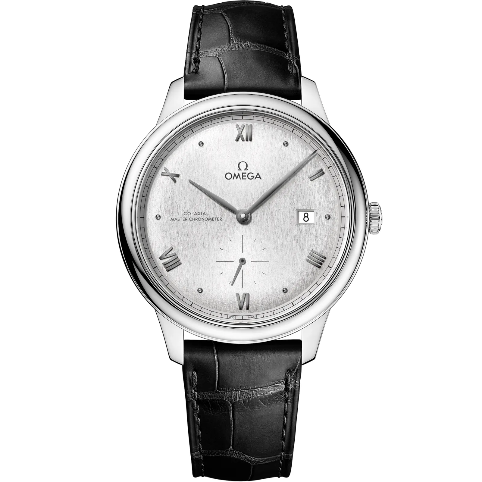 Omega De Ville Small Seconds Master Chronometer 434.13.41.20, reference 434.13.41.20.02.001, silver dial, stainless steel case