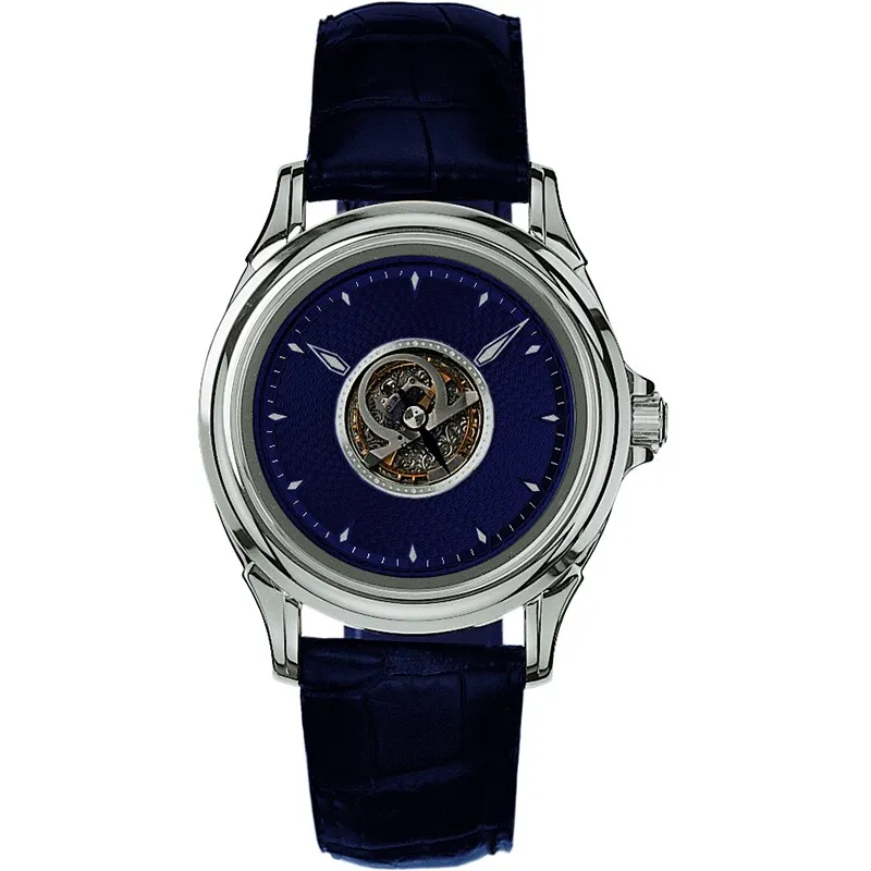 Omega De Ville Tourbillon 5920.80.03, reference 5920.80.03, blue dial, white gold case