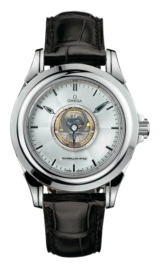 Omega De Ville Tourbillon 5923.30.32, reference 5923.30.32, silver dial, white gold case